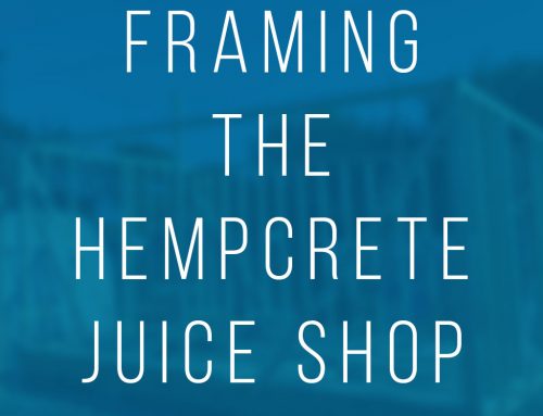 Framing The Hempcrete Juice Bar