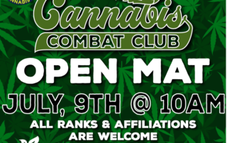 event: cannabis combat club open mat j7uly 9th 10am at famous juice company